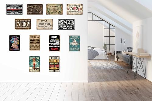 Vintage Metal Tin Sign 8x12 Inch Decor for Home Garage Porch Club Wall Hanging