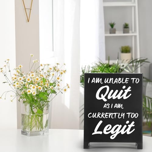 Funny Desk Sign with Charming Quote
