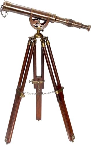 Nauticalshoppee Decorative Telescope with Antique Brass Finish