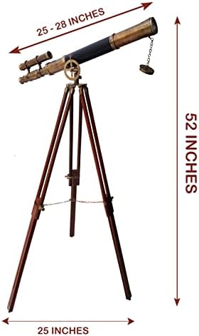 Adjustable Brass Nautical Telescope Home Decor