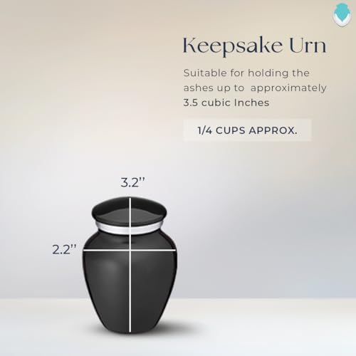 GetUrns Skull Cremation Urn with Double Side Engraving