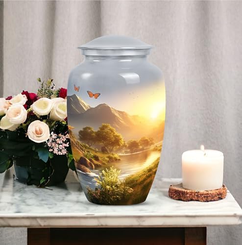 10 Inch Decorative Urn for Human Ashes Elegant Memorial Cremation Urn