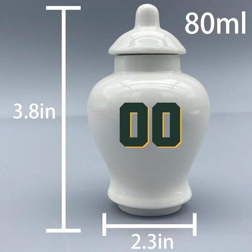 Custom Football Urn with Name and Number