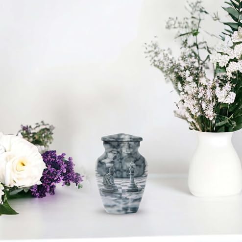 Elegant Set of 4 Decorative Urns for Human Ashes
