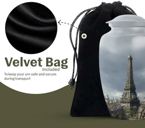 Eiffel Tower Urn Set - 1 Large 2 Small Cremation Urns