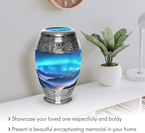 Aurora Borealis Cremation Urn for Ashes