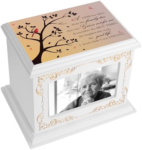Wooden Cremation Urn with Photo Frame for Human Ashes