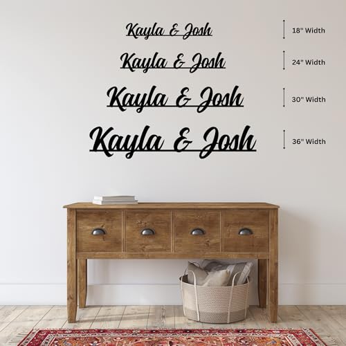 Personalized Couples Metal Sign with Names