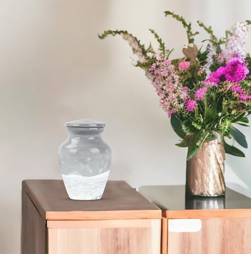 KARYLIZ Mountain Winter Small Urns for Ashes 2pcs