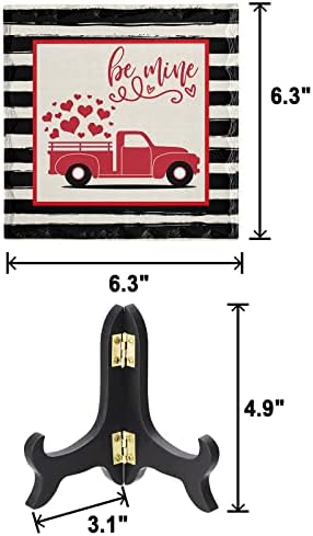 Red Love Truck Be-Mine Desk Decor Sign