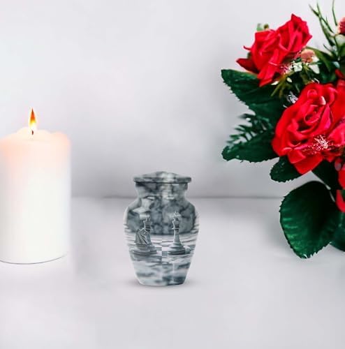 Elegant Set of 4 Decorative Urns for Human Ashes
