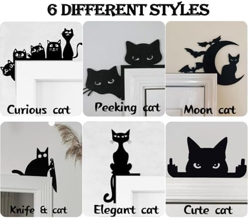 Adorable Metal Cat Door Topper Decor Sign
