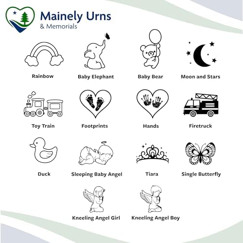 Stonewood Custom Photo Cremation Urn Cube for Infant Ashes - 15 Cubic Inch Capacity