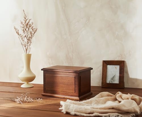 Aspen Studio Walnut Wooden Urn for Cremation Ashes