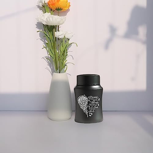 Mini Cremation Urn with Engraved Heart Shape