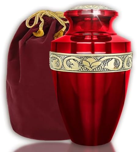 Trupoint Memorials Cremation Urns Red Gold