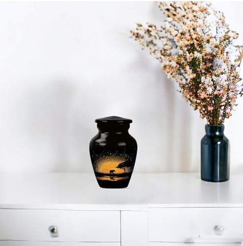 Set of 4 Mini Cremation Urns for Human Ashes 3 Inch