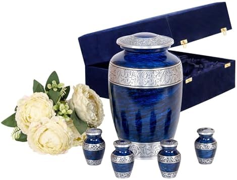 Elegant Cremation Urns for Human Ashes 1 Large Urn 4 Keepsake Urns