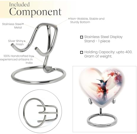 Humming Bird Urn Set of 4 - Gray Cremation Urns for Human and Pet Ashes