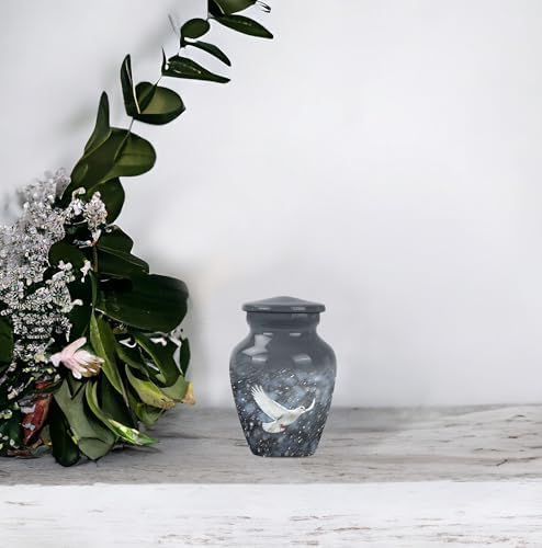 Dove in Heavy Rain Set of 4 Cremation Urns