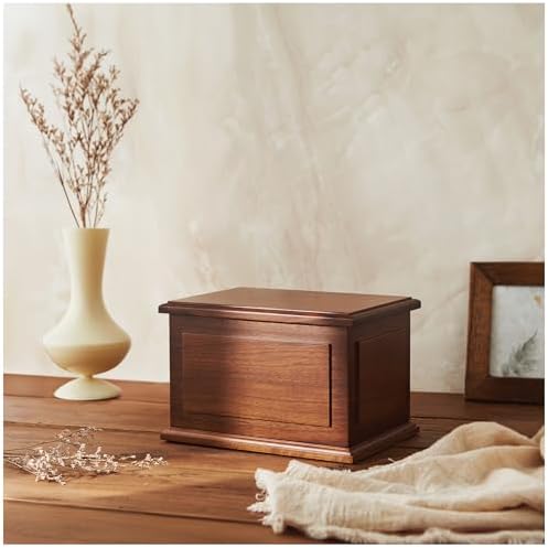 Aspen Studio Walnut Wooden Urn for Cremation Ashes