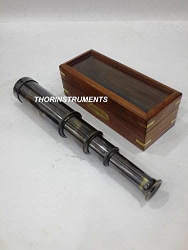 Vintage 14 Inch Telescope With Wooden Box