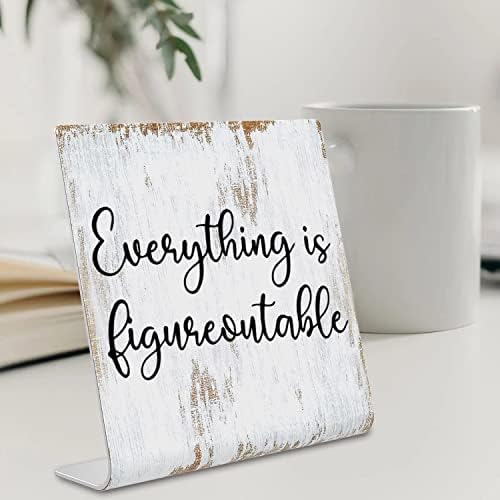 Everything is Figureoutable Sign Inspirational Decor