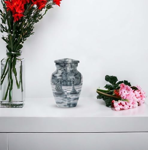 Elegant Set of 4 Decorative Urns for Human Ashes