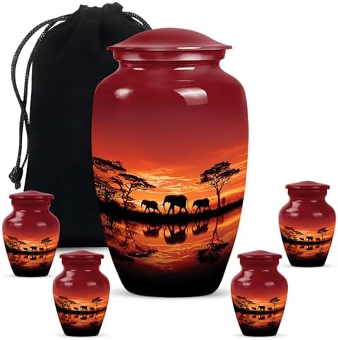 Complete Set of Decorative Urns for Ashes