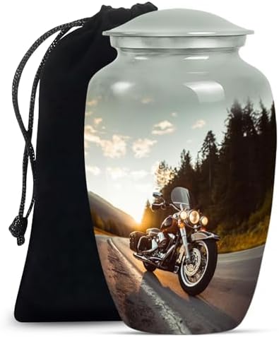Elegant Riding in Sunlight Decorative Urn 10-Inch