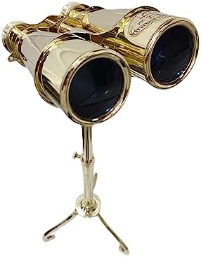 Brass Binocular Nautical Spyglass Decorative Telescope