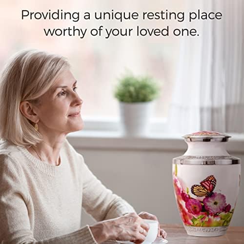 Monarch Butterfly Urn for Adult Female Ashes