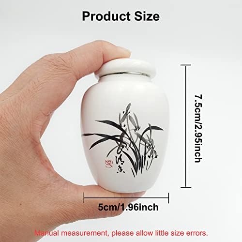 Miniature Ceramic Pet Urn for Cremation Ashes Keepsake Holder