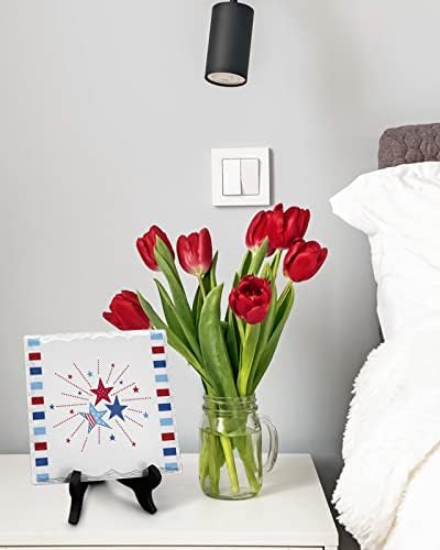 Independence Day Decorative Plaque with Wooden Stand