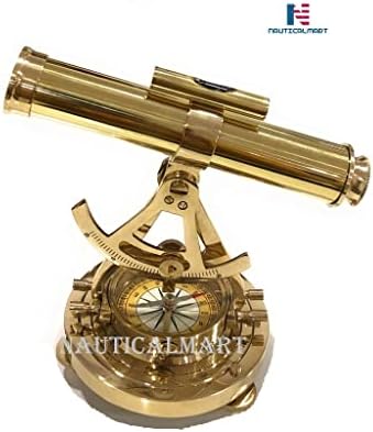 NauticalMart Brass Telescope Compass Decorative Accent