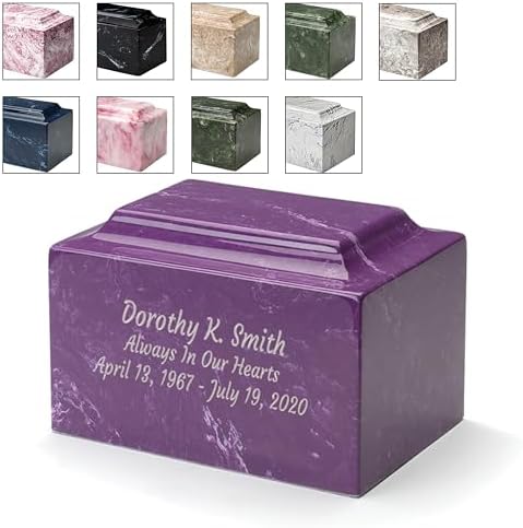 Custom Engraved Mackenzie Urn Vault - 3 Line Engraving Included
