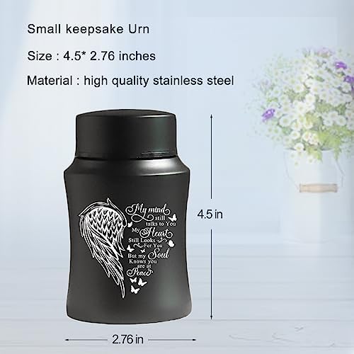 Mini Cremation Urn with Engraved Heart Shape