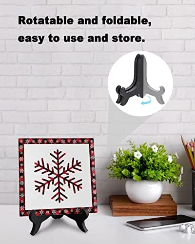 Wooden Stand Desk Plaque with Christmas Design