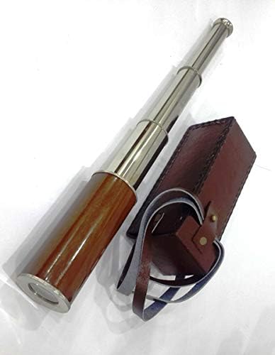 THOR INSTRUMENTS Nautical Spyglass Telescope with Leather Case