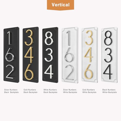 Custom House Number Sign for Outdoor Use