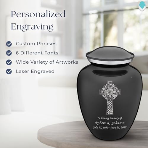 GetUrns Celtic Cross Cremation Urn for Human Ashes