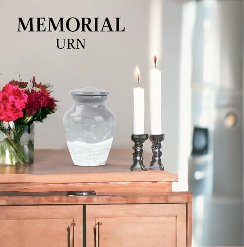 KARYLIZ Mountain Winter Small Urns for Ashes 2pcs