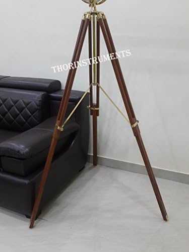 Thor Brass Harbormaster Nautical Telescope with Brown Tripod