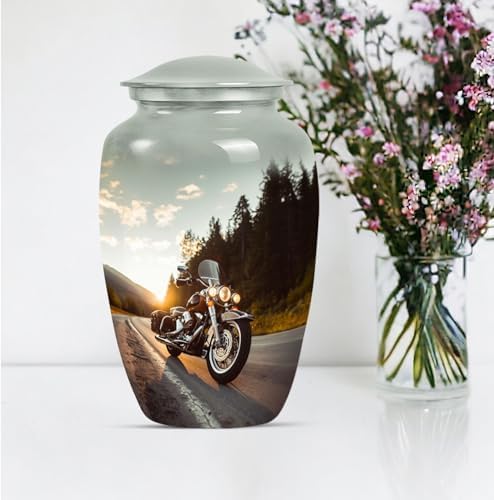Elegant Riding in Sunlight Decorative Urn 10-Inch