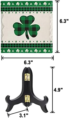 St Patrick Day Decorative Desk Plaque with Wooden Stand