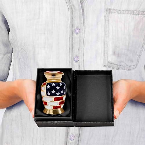 Trupoint Memorials Small Gold Urn for Ashes Keepsake