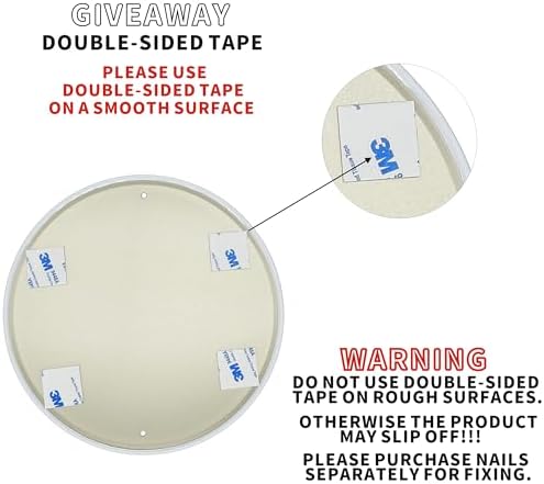 Vintage Round Tin Coffee Time Sign Retro Metal Wall Decor 8x8 Inch