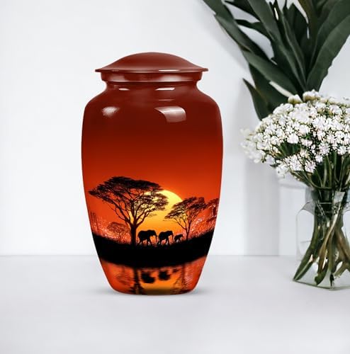 Elephant Memorial Decorative Urn for Human Ashes