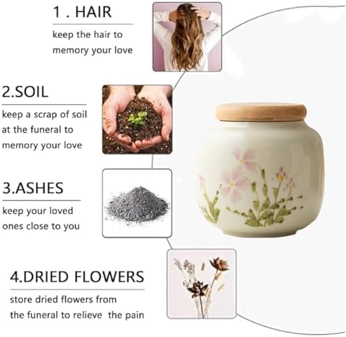 6 Piece Small Urn Set for Ashes Funeral Memorial Urns