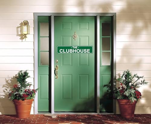 The Clubhouse Sign Metal Wall Art 16 X 4 Inch